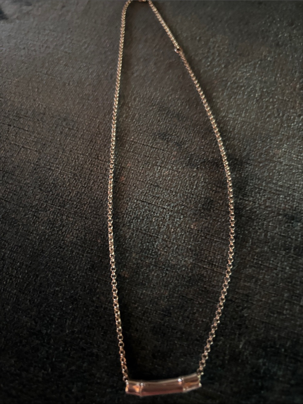John Hardy sterling silver bamboo necklace.